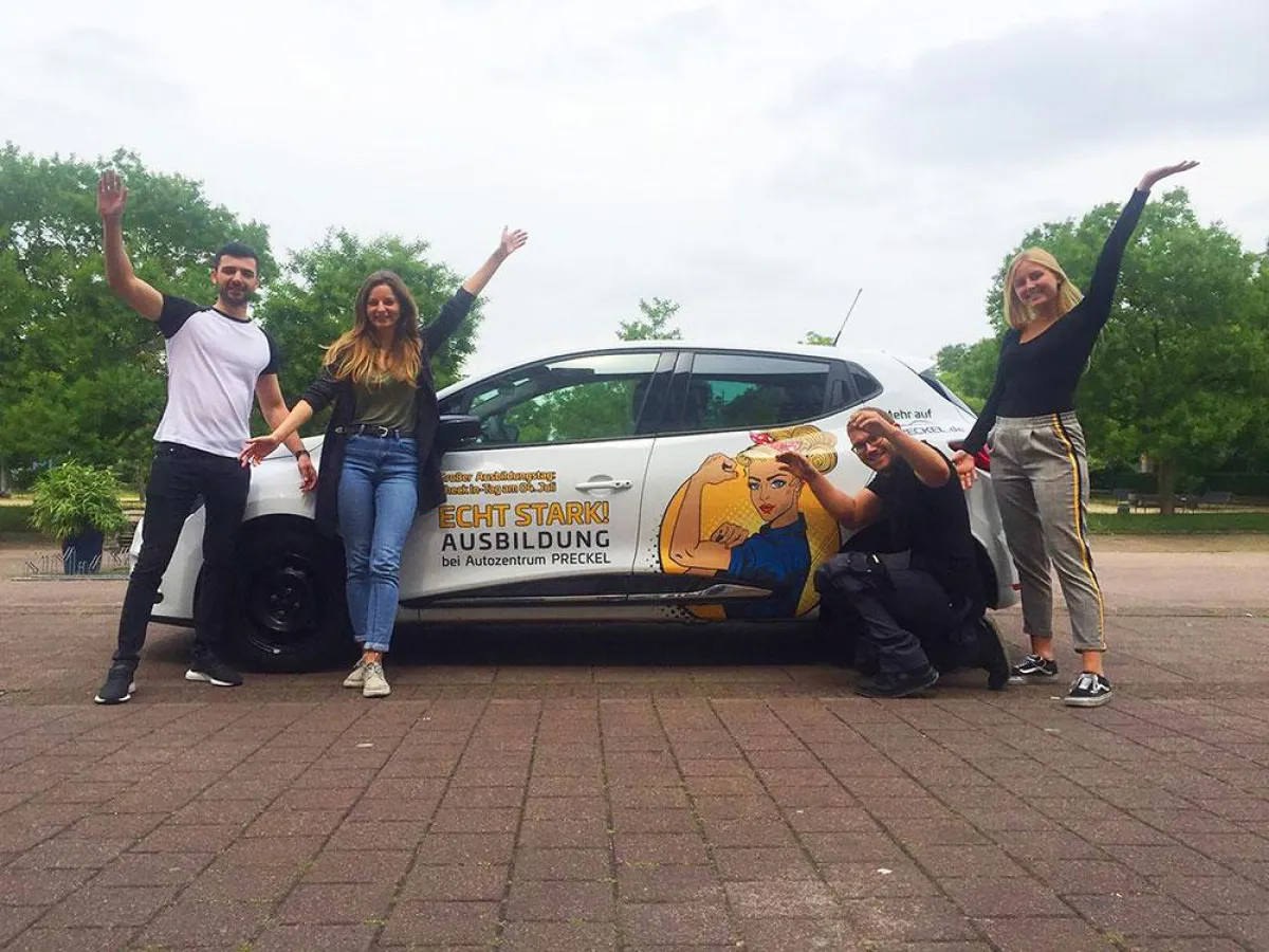 CheckIn Berufswelt im Autozentrum Preckel