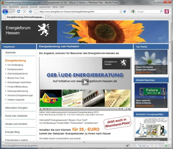 Bild: Noch bis 30. September anmelden für persönliches Informationsgespräch zur Energieberatung in Hessen u. RLP
