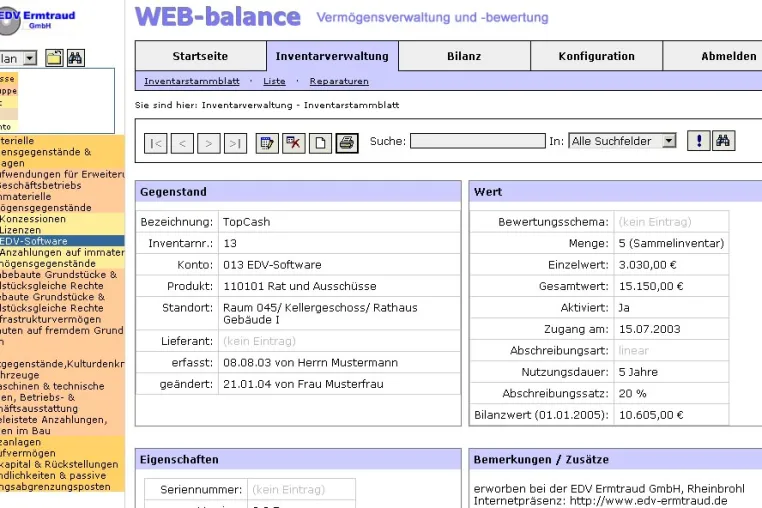 Neuen Herausforderungen gerecht werden – die Vorteile einer dezentralen Erfassung und Verwaltung des Inventars. Ein Anwenderbericht über Web-balance Bild: Neuen Herausforderungen gerecht werden – die Vorteile einer dezentralen Erfassung und Verwaltung des Inventars. Ein Anwenderbericht über Web-balance