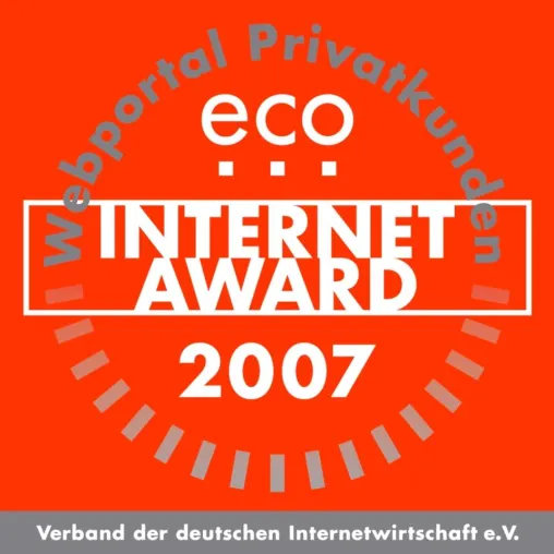 myTV.de gewinnt den Internet-Preis 2007 des eco-Verbandes Bild: myTV.de gewinnt den Internet-Preis 2007 des eco-Verbandes