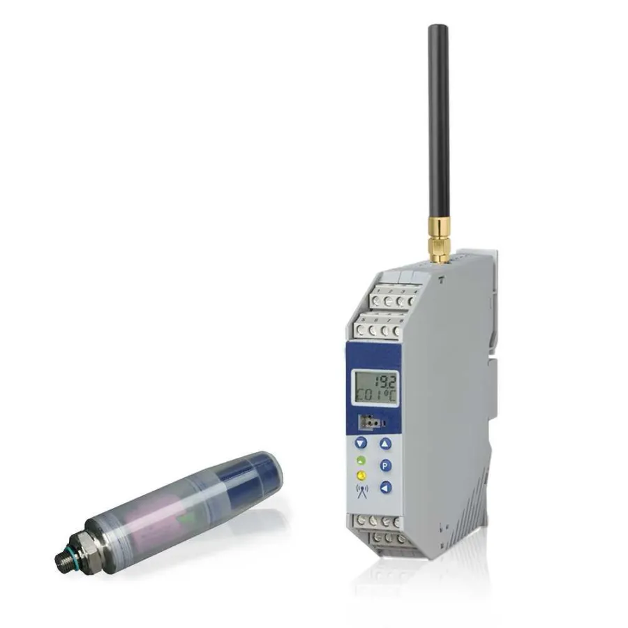 Der neue elektronische Schalter überwacht Drücke von Vorrichtungen per Funk (Foto: ROEMHELD)