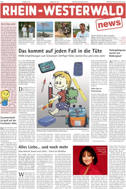 Die neue RWN hält wieder viele spannende Informationen aus der Region Asbach und Unkel bereit.