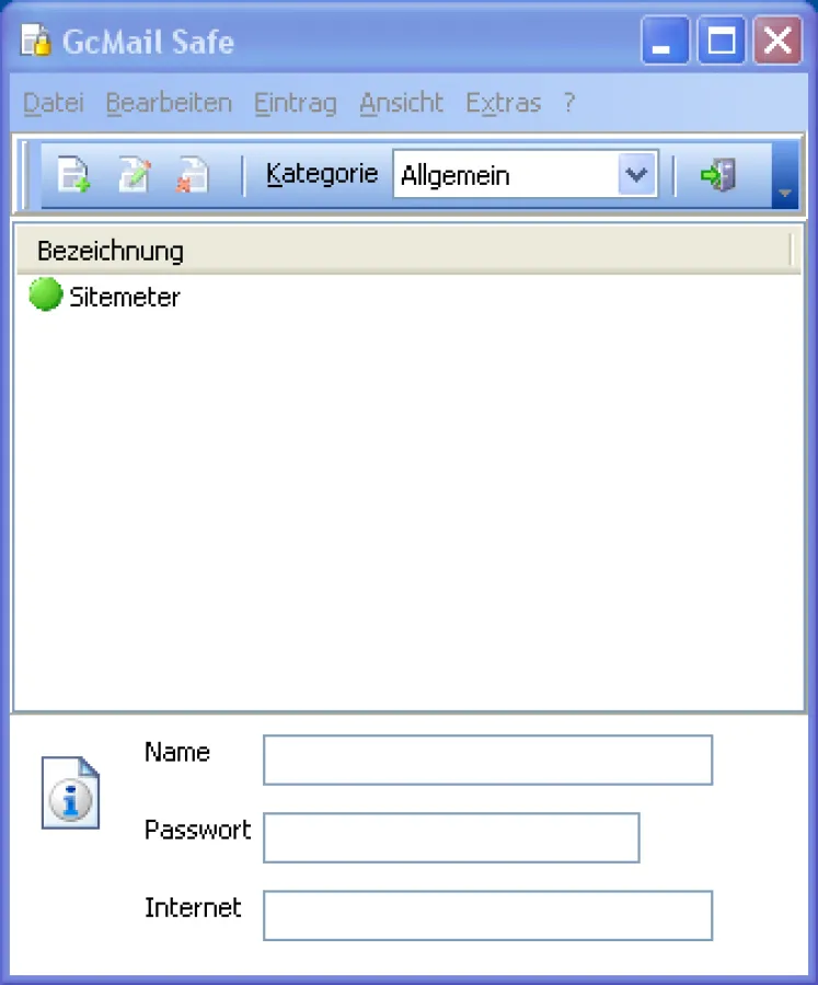 GcMail Safe Passwortmamanager