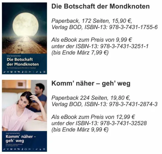 Astrologische Erfolgsbücher von Uwe Sonnenschein neu aufgelegt Bild: Astrologische Erfolgsbücher von Uwe Sonnenschein neu aufgelegt