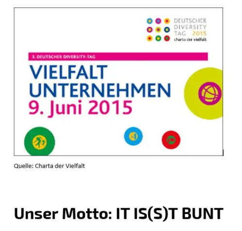 Bild: IT IS(S)T BUNT: CCVOSSEL nimmt am Diversity-Tag teil
