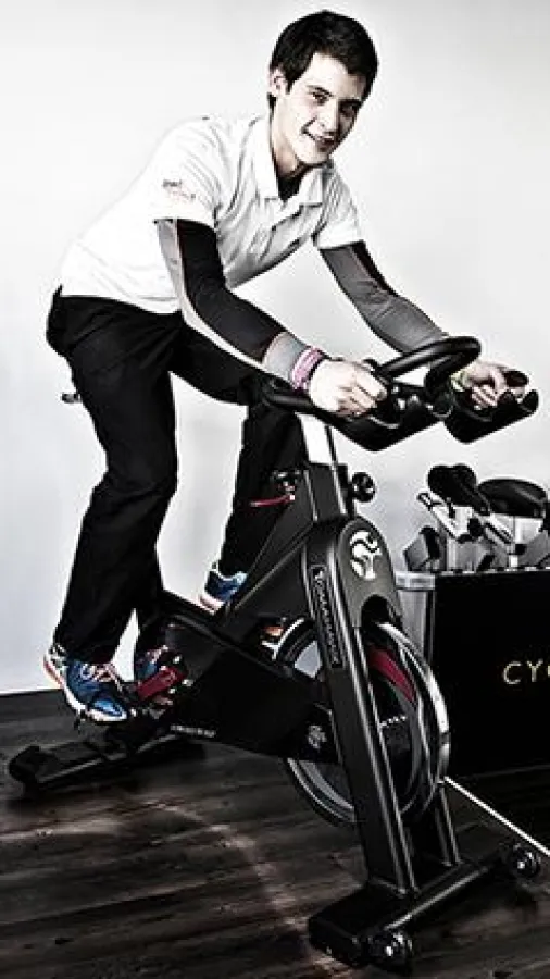 Rouven Mersni organisiert den Indoor Cycling Marathon am 19. Januar im Aktiv-Sportpark Moers.