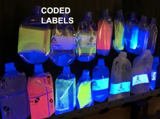 Bild: Nachhaltiges Verpacken: Intelligentes Sortiersystem für Plastikflaschen durch fluoreszierenden Farben