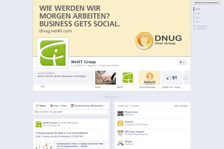 BUSINESS MADE SOCIAL – WE4IT VERKÜNDET SOCIAL MEDIA LAUNCH Bild: BUSINESS MADE SOCIAL – WE4IT VERKÜNDET SOCIAL MEDIA LAUNCH