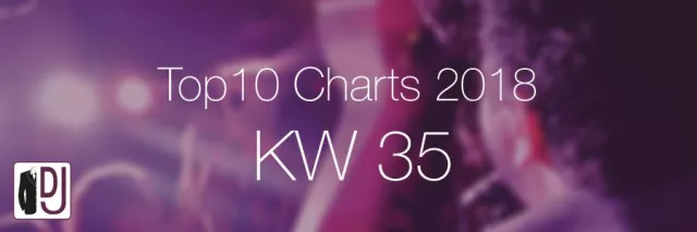 Bild: Aktuelle Top Ten-Charts KW 35/2018