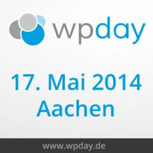 Der wpday: Ein Event rund um WordPress am 17. Mai 2014 in Aachen Bild: Der wpday: Ein Event rund um WordPress am 17. Mai 2014 in Aachen