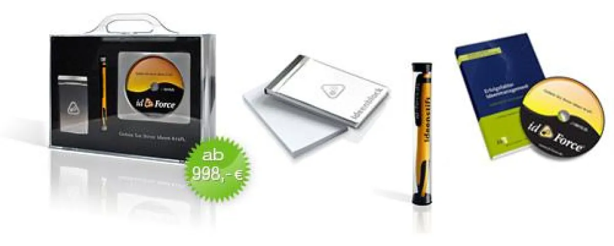 Zur Ideenmanagement-Software gibt es ein umfangreiches Marketing-Paket.