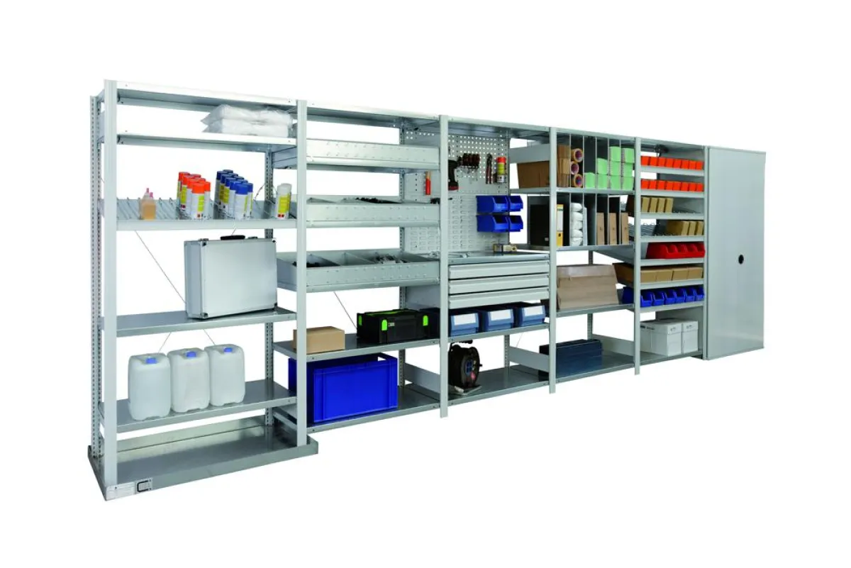 Die Regalsystemfamilie BERT von REGALWERK ermöglicht eine breite und variable Anwendungsvielfalt.