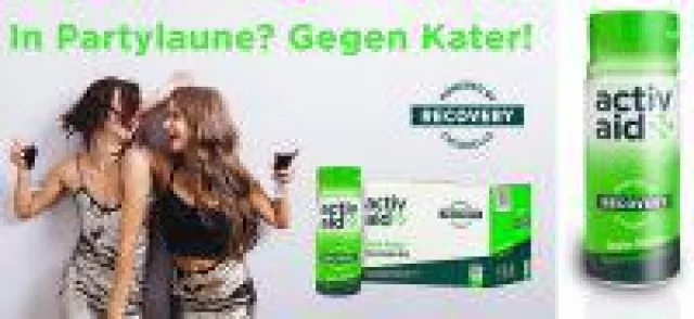 Bild: ACTIVAID - Mit dem neuen natürlichen Anti-Hangover Shot bleibt der Kater im Körbchen