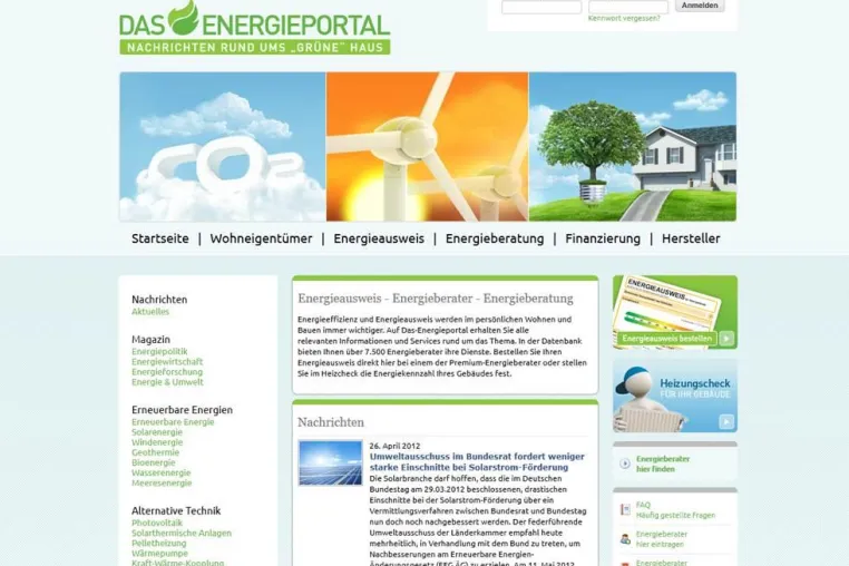 Bild: das-Energieportal.de verzeichnet konstante Zugriffszahlen