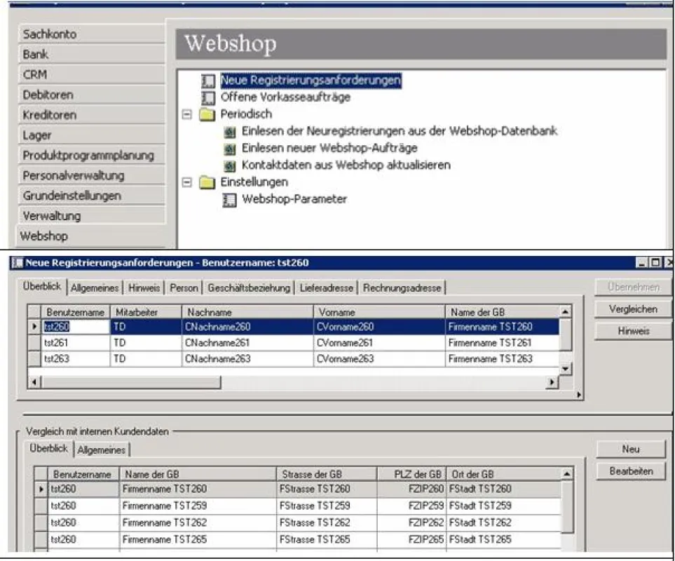 Anbindung eines Webshops an Microsoft Dynamics AX