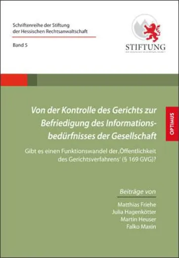 Öffentliche Medien im Gericht Bild: Öffentliche Medien im Gericht
