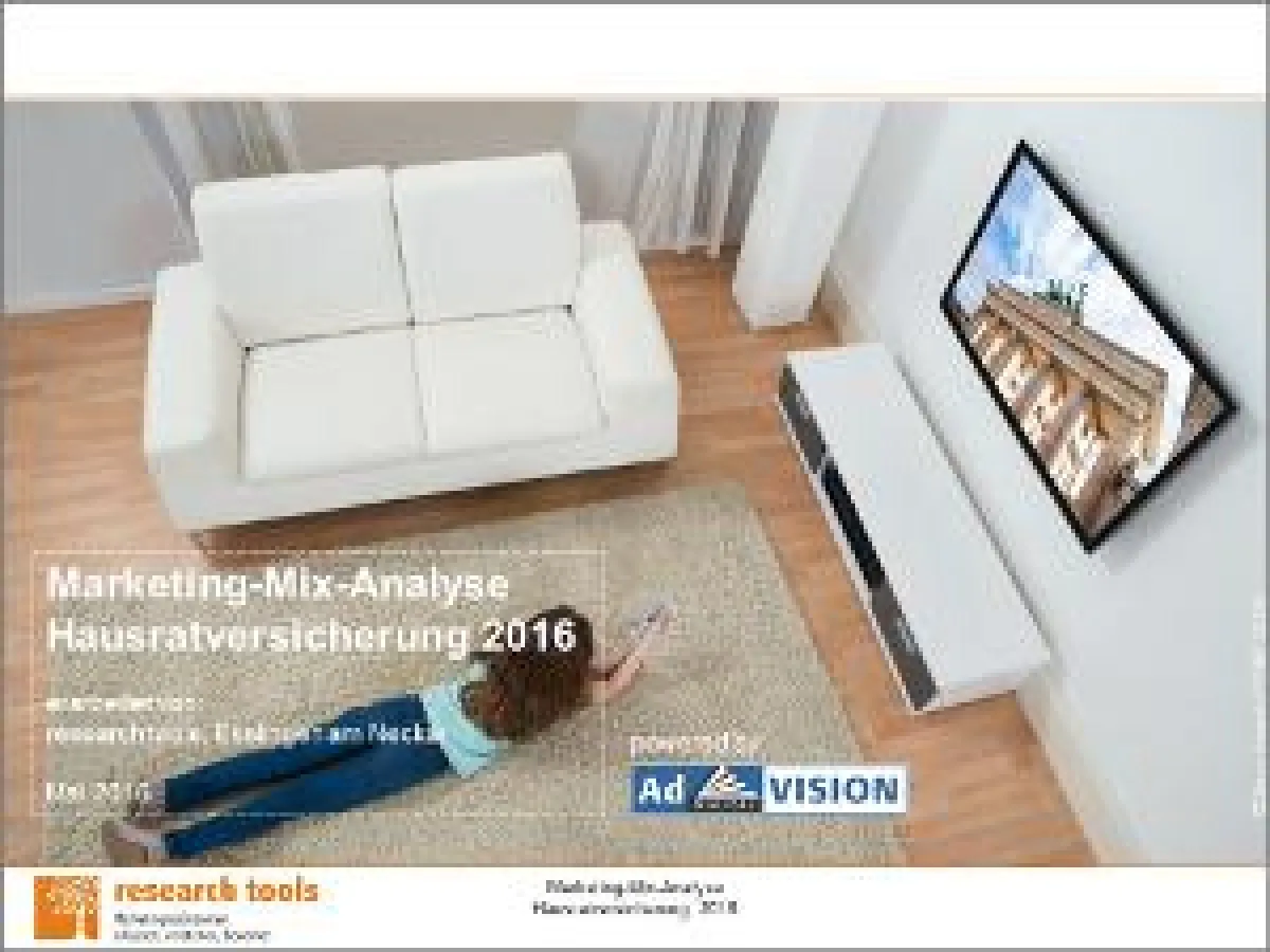 Marketing-Mix-Analyse Hausratversicherung 2016
