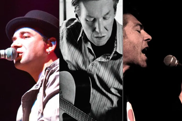 Bild: Songwriters on stage - Runde 3 in der Romanfabrik Frankfurt mit Nosie Katzmann, Frizz Feick & Hutch Hensle