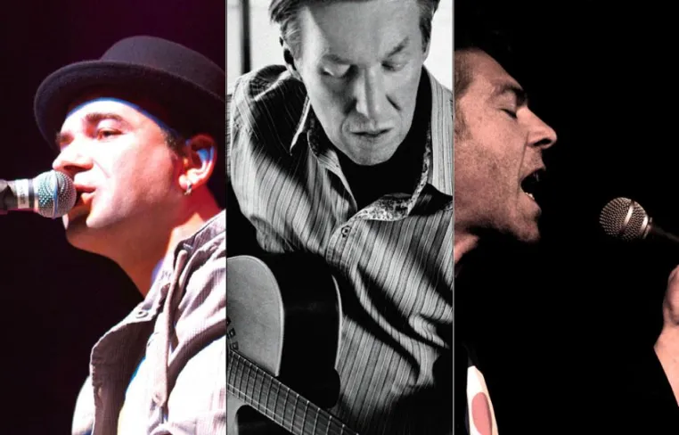 Bild: Songwriters on stage - Runde 3 in der Romanfabrik Frankfurt mit Nosie Katzmann, Frizz Feick & Hutch Hensle