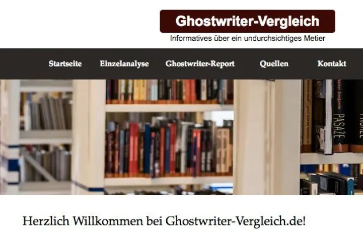 Ghostwriter-Vergleich - Informatives über ein undurchsichtiges Metier Bild: Ghostwriter-Vergleich - Informatives über ein undurchsichtiges Metier