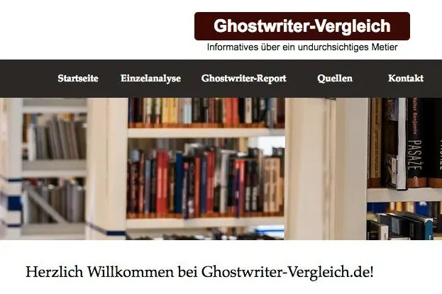 Ghostwriter-Vergleich - Informatives über ein undurchsichtiges Metier Bild: Ghostwriter-Vergleich - Informatives über ein undurchsichtiges Metier