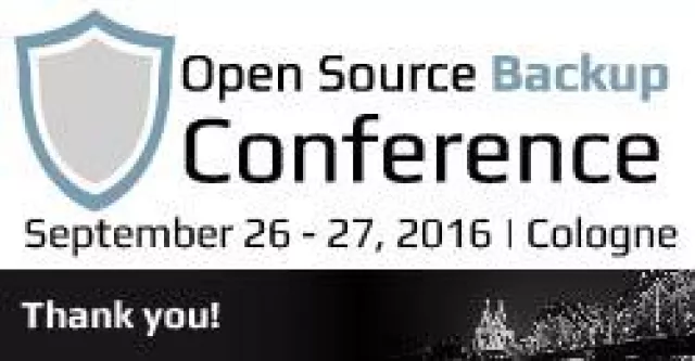 Bild: Rückblick zur Open Source Backup Conference 2016