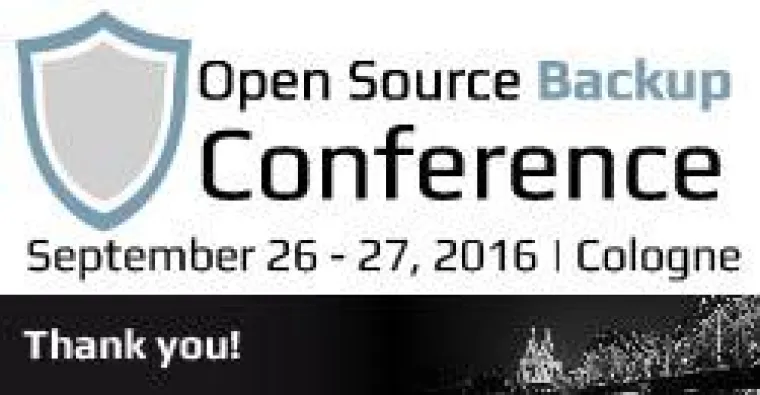 Bild: Rückblick zur Open Source Backup Conference 2016