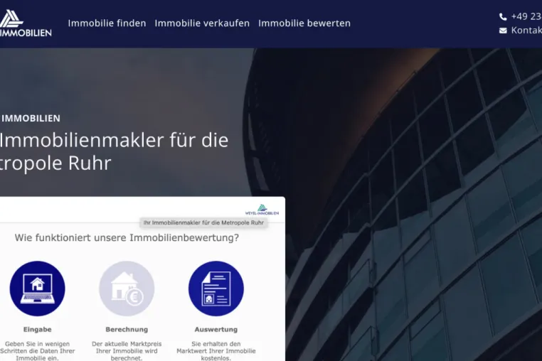 Bild: Immobilienmakler Bochum - WEYEL IMMOBILIEN mit Herz, Erfahrung und Auszeichnung