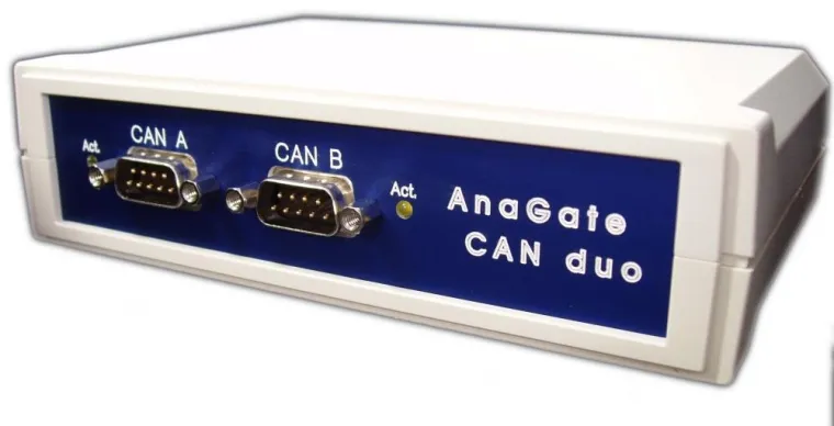 Bild: Hochperformantes CAN-Ethernet-Gateway mit zwei CAN Schnittstellen von ANALYTICA