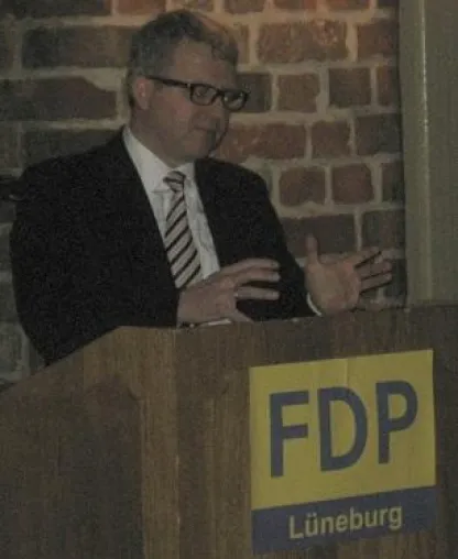 Der FDP-Abgeordnete Frank Schäffler zur Eurorettung in Lüneburg Bild: Der FDP-Abgeordnete Frank Schäffler zur Eurorettung in Lüneburg