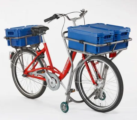 Bild: Mit dem Speedbike auf „Sendung“ gehen