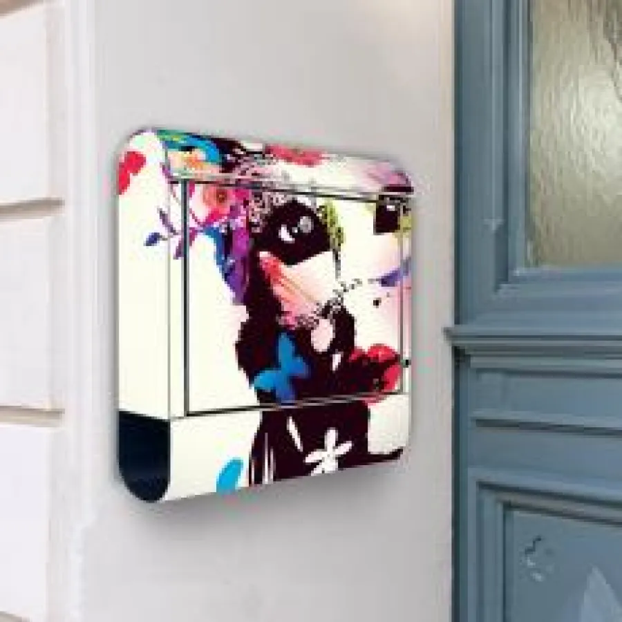 Designbriefkasten banjado Karneval Maske