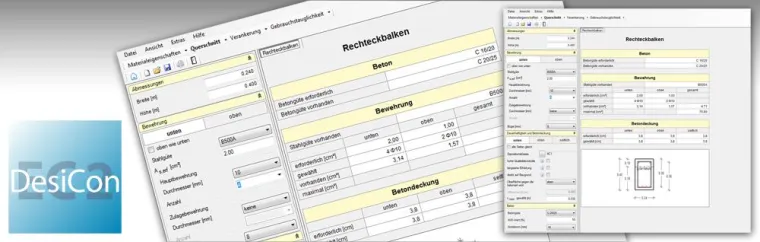 Bild: Einführung des Eurocode 2: DesiCon EC 2 erleichtert die Arbeit aller Bauplaner