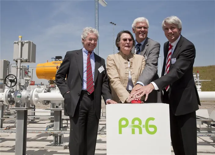 Bild: Propylen-Pipeline im Ruhrgebiet eingeweiht / NRW-Ministerin Christa Thoben würdigt standortsicherndes Projekt