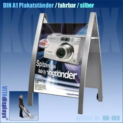 Robuste Kundenstopper von VITAdisplays® für eine erfolgreiche „Außen“-Darstellung Bild: Robuste Kundenstopper von VITAdisplays® für eine erfolgreiche „Außen“-Darstellung