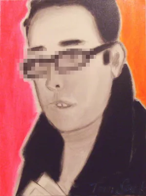 Bild: Justiz wieder aktiv gegen Künstler Tom Sack - Portrait des Staatsanwalts Lüth aus Atelier beschlagnahmt