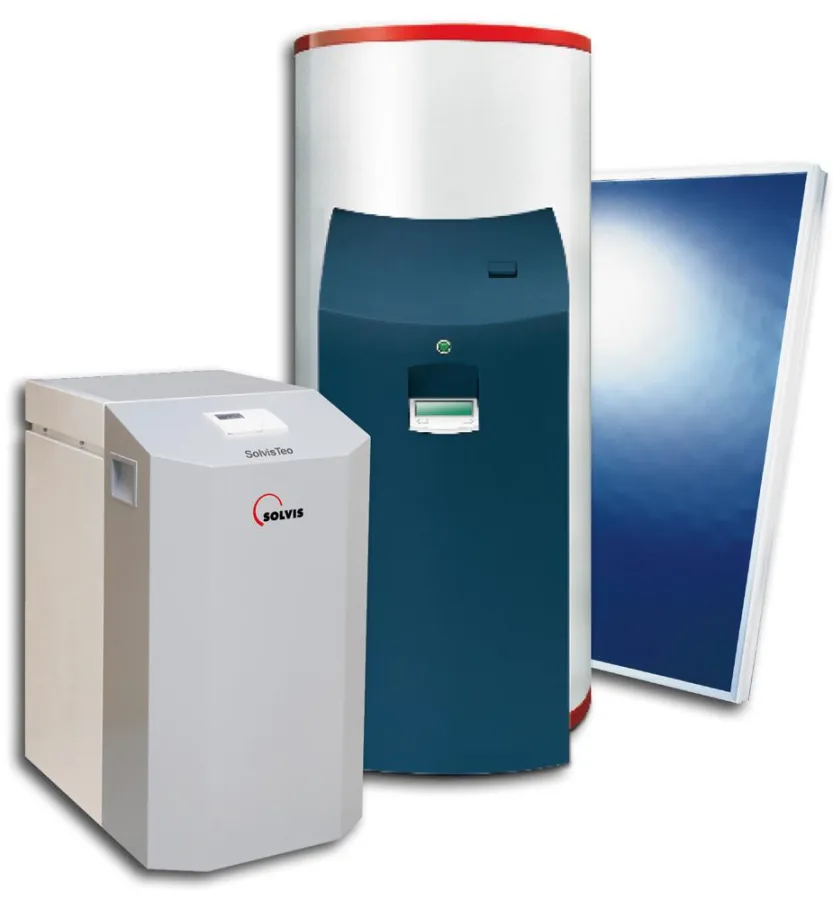 Perfektes Zusammenspiel: Sole/Wasser-Wärmepumpe SolvisTeo und Solarheizsystem SolvisMax