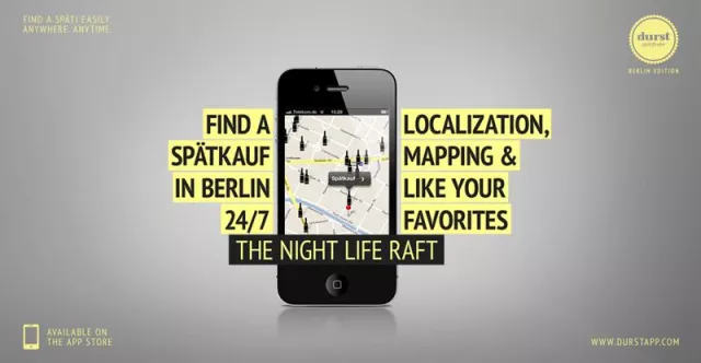 Bild: Die wichtigste App für Berlin ist da: Durst App – Der Spätifinder fürs iPhone