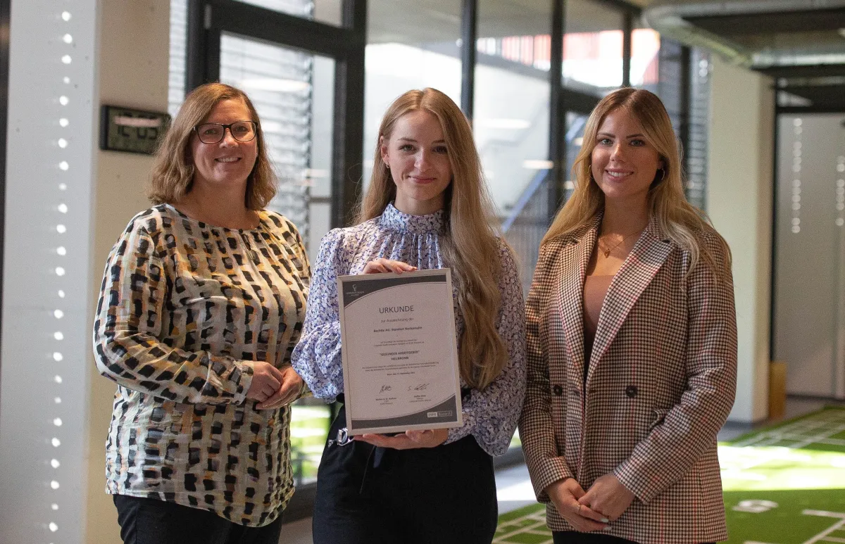 Urkunde für Bechtle als 