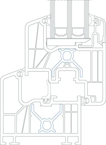 Verbesserter Uf-Wert durch innovatives Thermoprofil – neu entwickelt für Inoutic Prestige Bild: Verbesserter Uf-Wert durch innovatives Thermoprofil – neu entwickelt für Inoutic Prestige