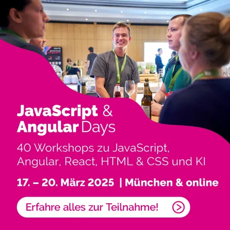 Bild: JavaScript & Angular Days März 2025