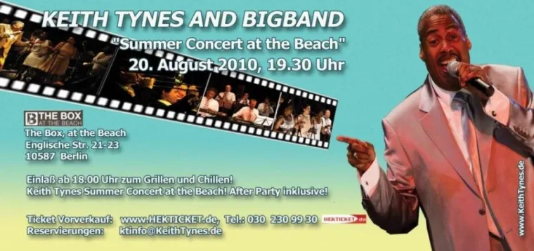 Keith Tynes Bigband in „The Box, at the Beach” Bild: Keith Tynes Bigband in „The Box, at the Beach”