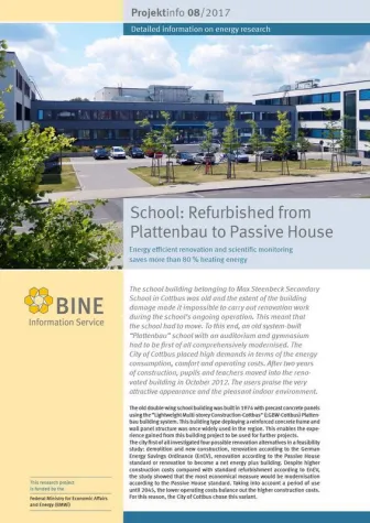 Cottbus school refurbished to become passive house Bild: Cottbus school refurbished to become passive house