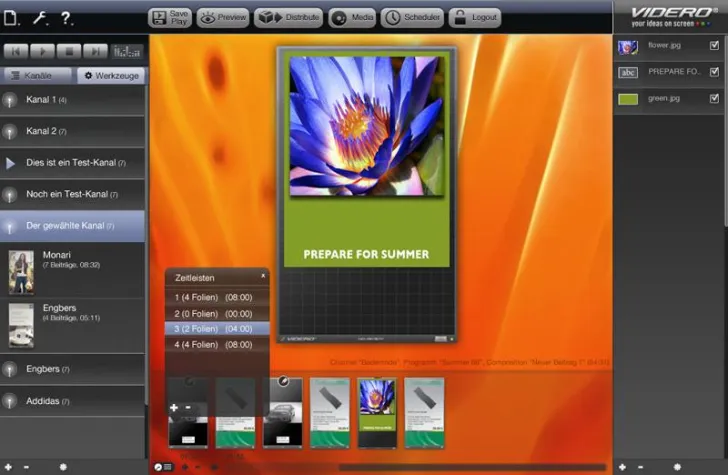 Bild: VIDERO Signage mit neuem Softwarerelease 3.2