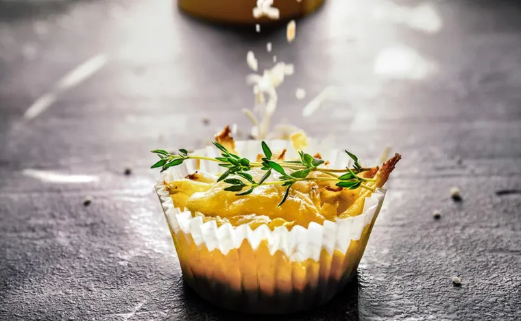 Landgemachtes Kartoffelrösti-Muffins Bild: Landgemachtes Kartoffelrösti-Muffins