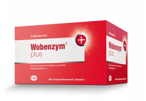 Bild: Wobenzym® plus in neuer Kurpackung - Enzym-Kur bei Arthrose