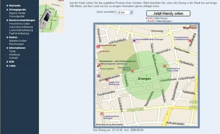 Handy verloren? Neues Internet-Ortungsportal hilft beim Suchen Bild: Handy verloren? Neues Internet-Ortungsportal hilft beim Suchen