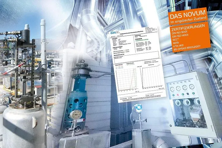 Bild: Sicherheitsventilprüfung und Prüfung von zusatzbelasteten Sicherheitsventilen und deren Steuerung
