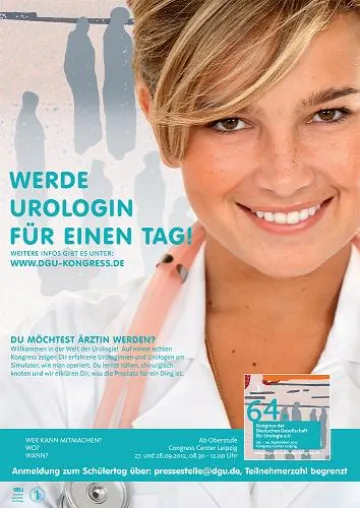 Urologen laden zu Schülerprogramm auf 64. Jahrestagung in Leipzig Bild: Urologen laden zu Schülerprogramm auf 64. Jahrestagung in Leipzig
