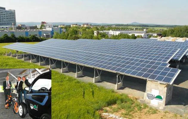 Bild: Hessens größtes Solar-Carport in Betrieb genommen